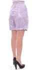 Purple Above-Knee Wrap Shorts