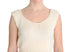 Beige Cotton Blend Knitted Sleeveless Sweater