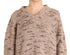 Beige Wool Blend Knitted Oversize Sweater