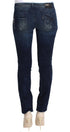 Blue Wash Cotton Slim Fit Skinny Jeans
