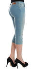 Blue Capri Pants Cropped Jeans