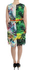 Multicolor Organza Sheath Dress