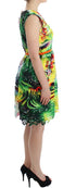Multicolor Organza Sheath Dress