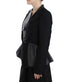 Black Short Blazer Coat Biker Jacket
