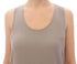 Gray Viscose Tank Top Shirt Blouse