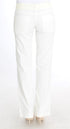 White Striped Straight Fit Pants