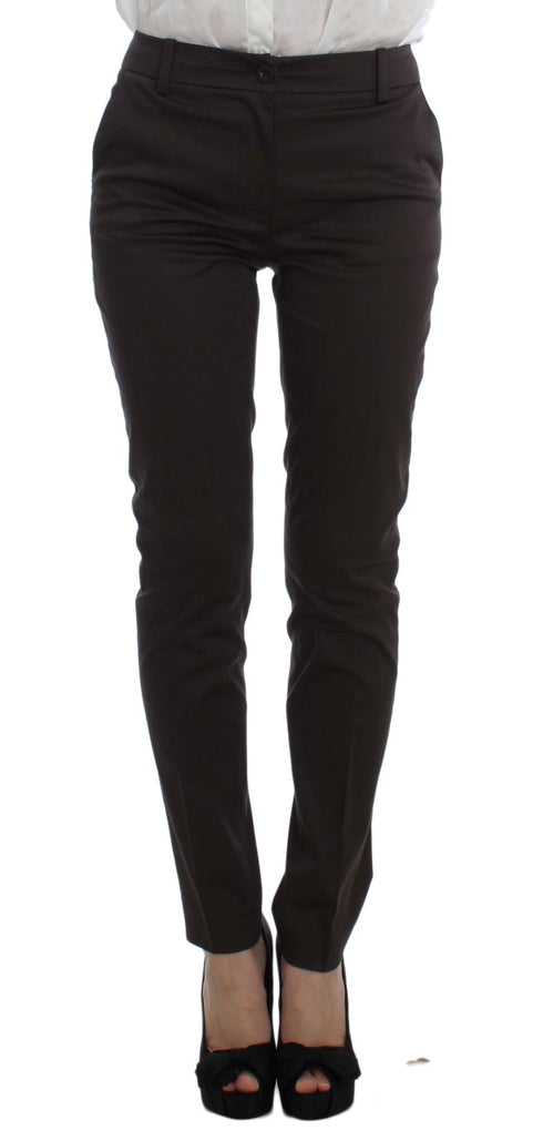 Brown Stretch Two Button Suit