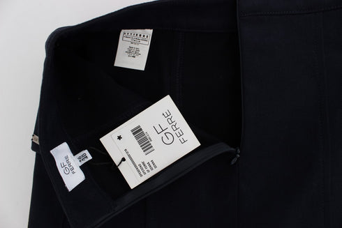 Blue Cotton Denim Mini Skirt