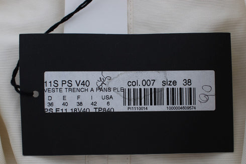 White Trench Coat Jacket