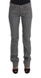 Gray Cotton Regular Fit Denim Jeans