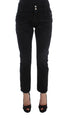 Black Cotton Slouchy Slims Fit Jeans