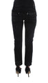 Black Cotton Slouchy Slims Fit Jeans