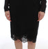 Black Silk Stretch Sheath Dress