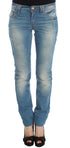 Blue Wash Cotton Blend Slim Fit Jeans
