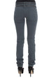 Blue Cotton Blend Slim Fit High Waist Jeans