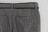 Gray Cotton Slim Fit Casual Bootcut Pants