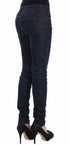 Blue Slim Jeans Denim Pants Skinny Leg Stretch