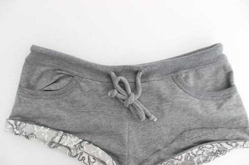 Lingerie Gray Mini Shorts Sleepwear Hotpants