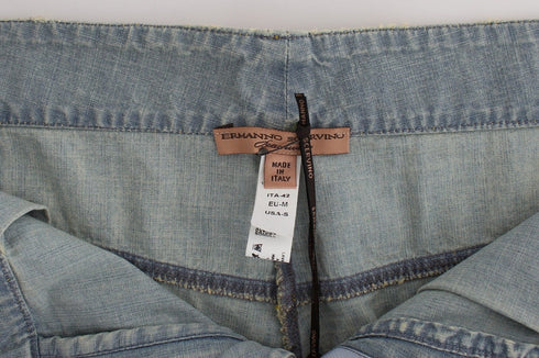 Beachwear Blue Denim City Casual Dress Shorts