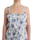 Beachwear Blue Floral Beach Mini Dress Short