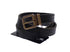 Blue Leather Logo Belt