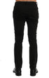 Black Slim Fit Cotton Stretch Pants