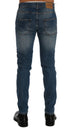 Blue Wash Torn Dunfermile Slim Fit Jeans