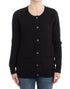 Black wool cardigan