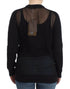 Black wool cardigan