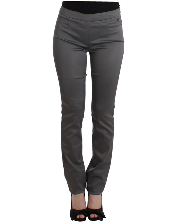 Gray slim fit pants