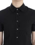 Black cotton shirt top