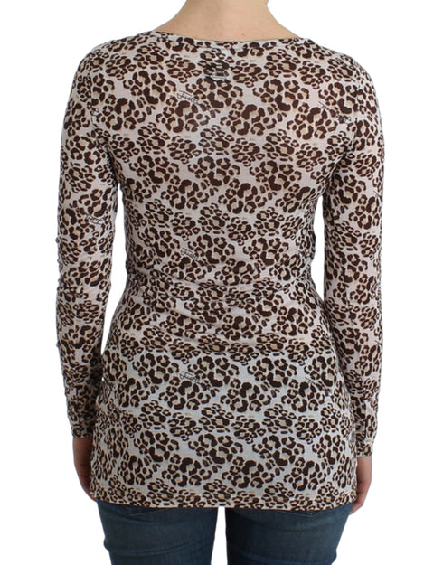 Brown longsleeved lace top