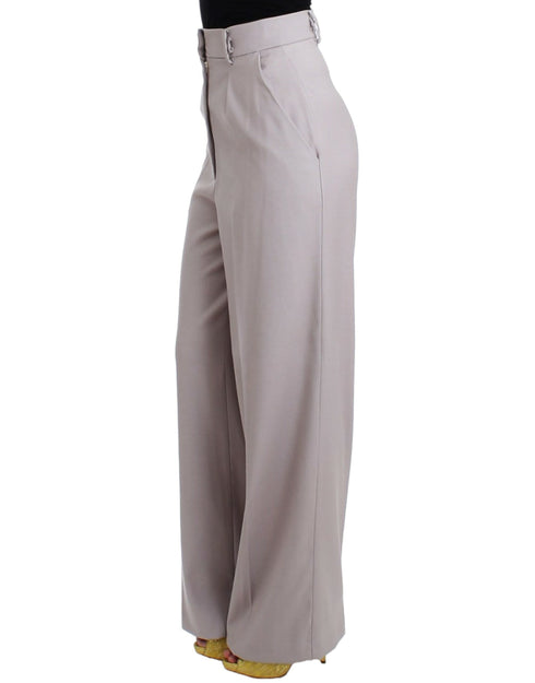 Gray high waist pants