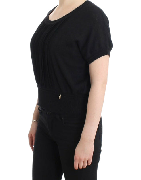 Black short sleeved jumper