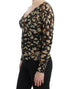 Multicolor v-neck wool jumper