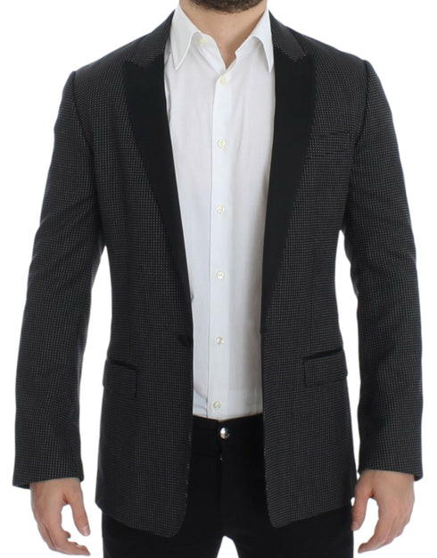 Black wool slim MARTINI blazer