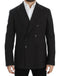 Brown wool slim fit blazer