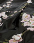 Black patent floral HANDPAINTED dress