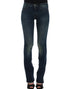 Blue straight leg jeans