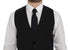 Black Wool Formal Dress Vest Gilet Weste