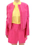 Pink silk blend jacket