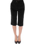 Black cotton shorts pants