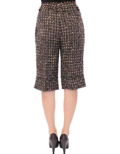 Multicolor wool shorts pants