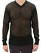 Dark Green Runway Netz Pullover Netted Sweater