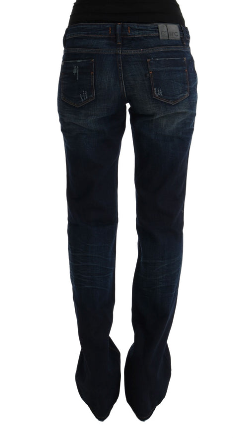 Blue Cotton Regular Fit Denim Jeans