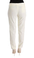 White Cotton Regular Fit Casual Pants