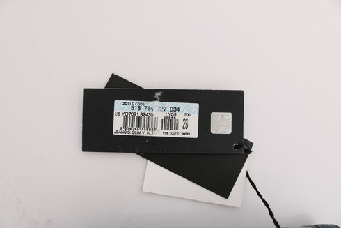 Blue Wash Cotton Blend Slim Fit Jeans