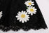 Black Floral Lace Chamomile Sicily Dress