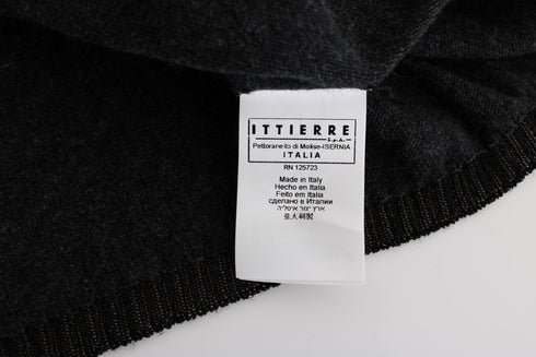 Gray Viscose Knitted Sweater