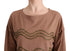 Brown Cotton Studded Sweater